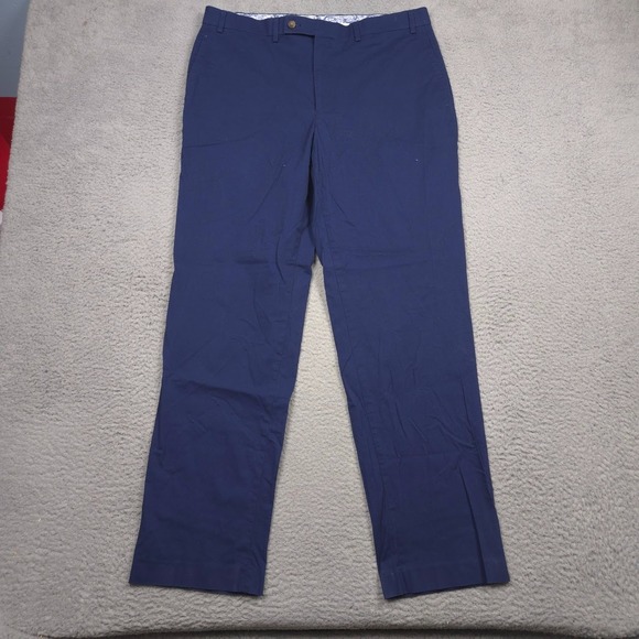 Lauren Ralph Lauren Other - Lauren Ralph Lauren Mens 36x34 Navy Blue Cotton‎ Stretch Dress Pants Trausers